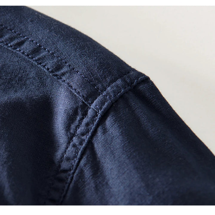 Arturo Linen Mandarin Shirt