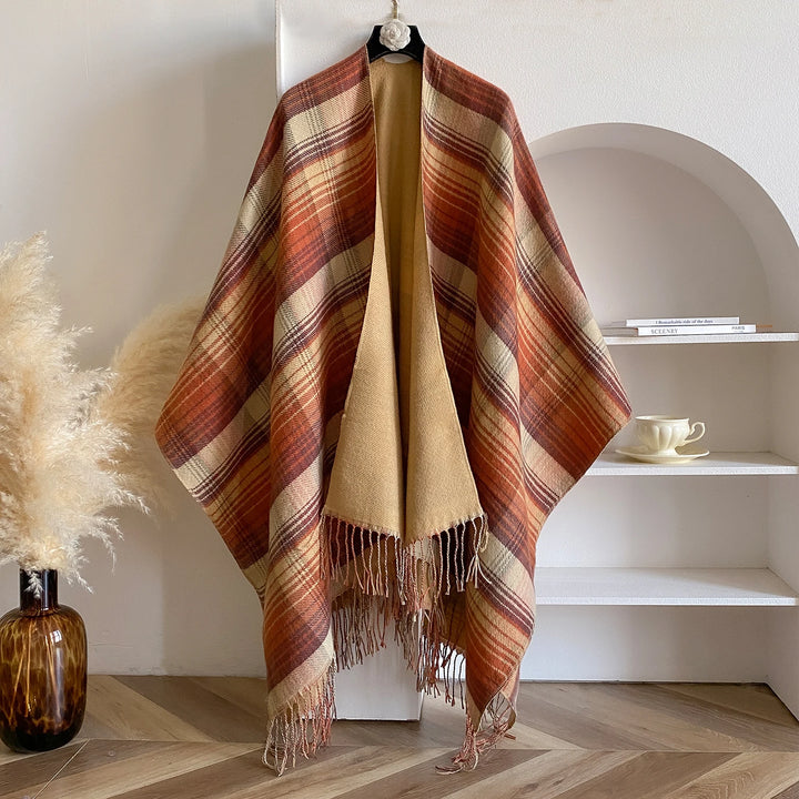 Elysir Plaid Blanket Scarf