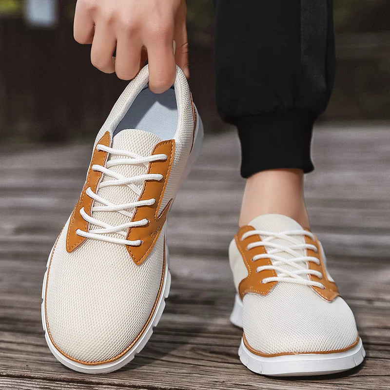 Montrow Leather Accented Sneakers