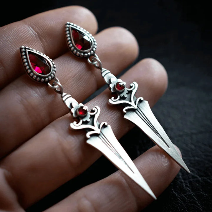 Scarlet Dagger Earrings