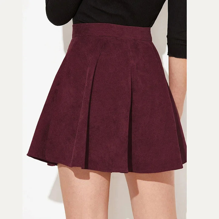 Cordelia A-Line Corduroy Skirt