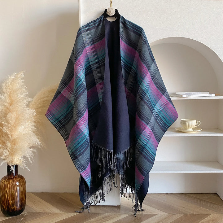 Elysir Plaid Blanket Scarf