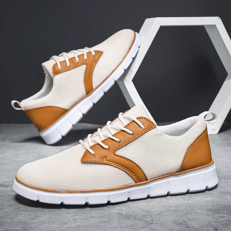 Montrow Leather Accented Sneakers