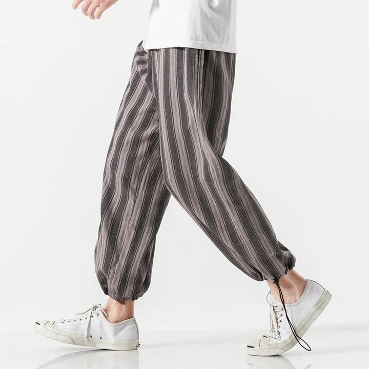 Cabo Stripe Cotton Joggers