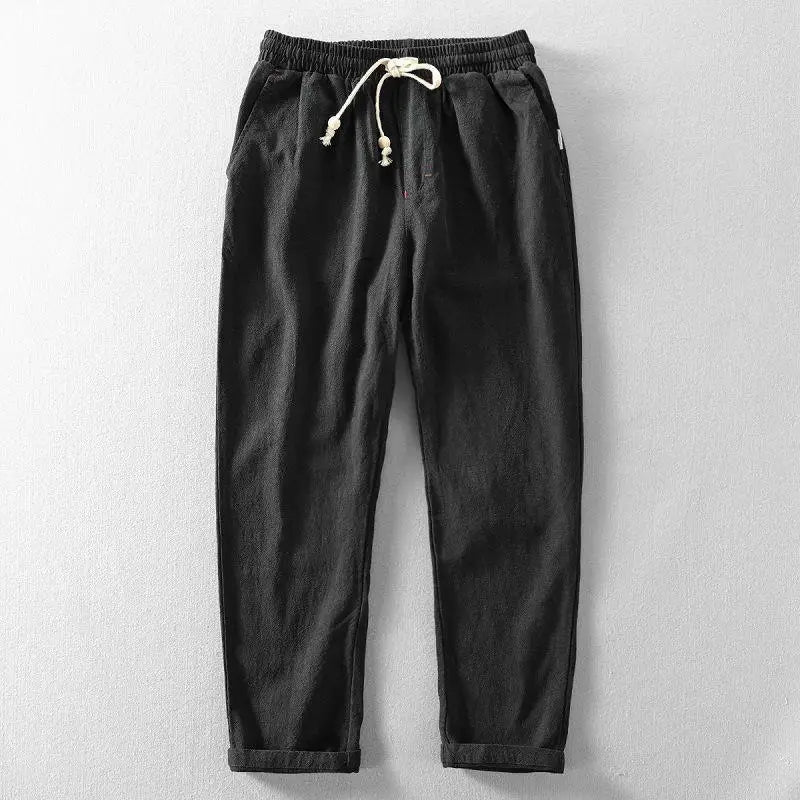 Solaro Cotton-Linen Joggers
