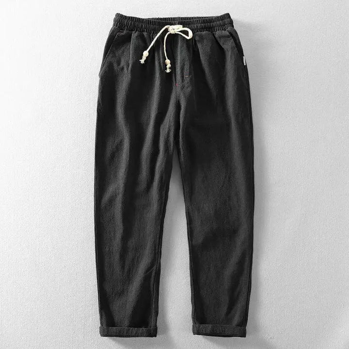 Solaro Cotton-Linen Joggers