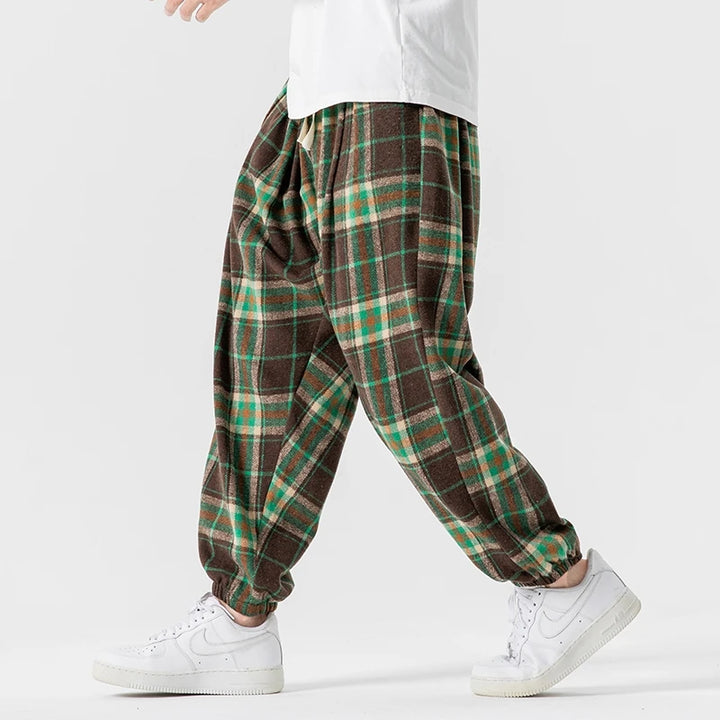 Harlow Retro Plaid Joggers