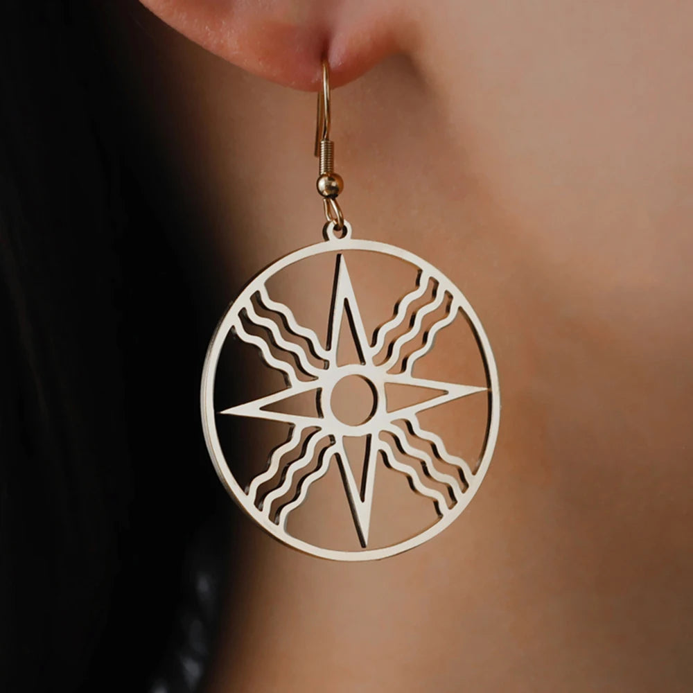 Sunseeker Medallion Earrings
