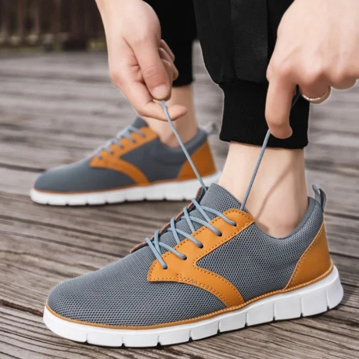 Montrow Leather Accented Sneakers