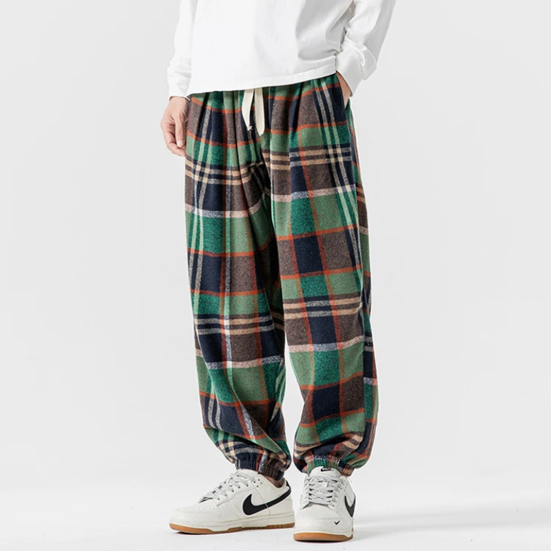 Harlow Retro Plaid Joggers