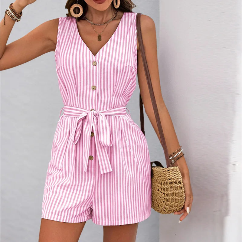 Nausica Belted Romper
