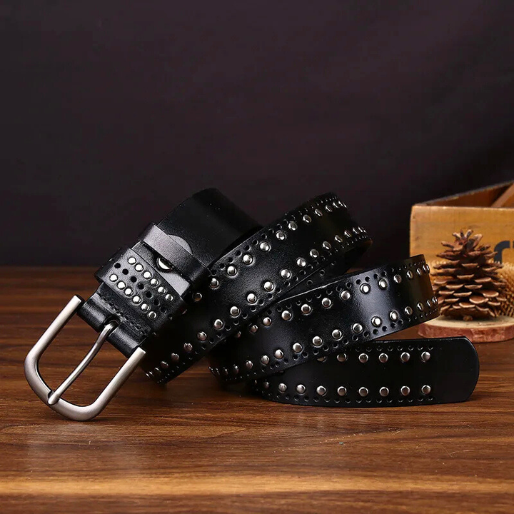 Maverick Genuine Leather Stud Belt