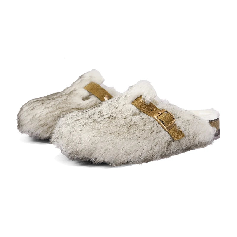 Alpine Plush Buckle Clogs