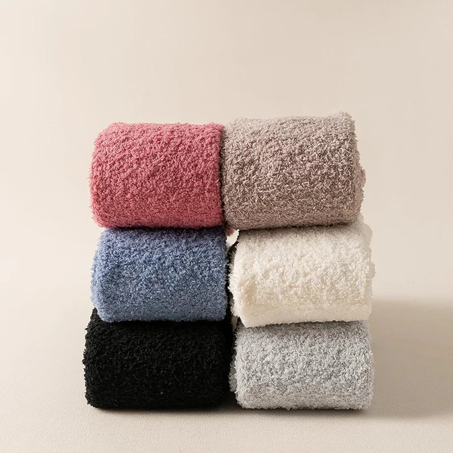 Serene Fuzzy Over-Knee Socks