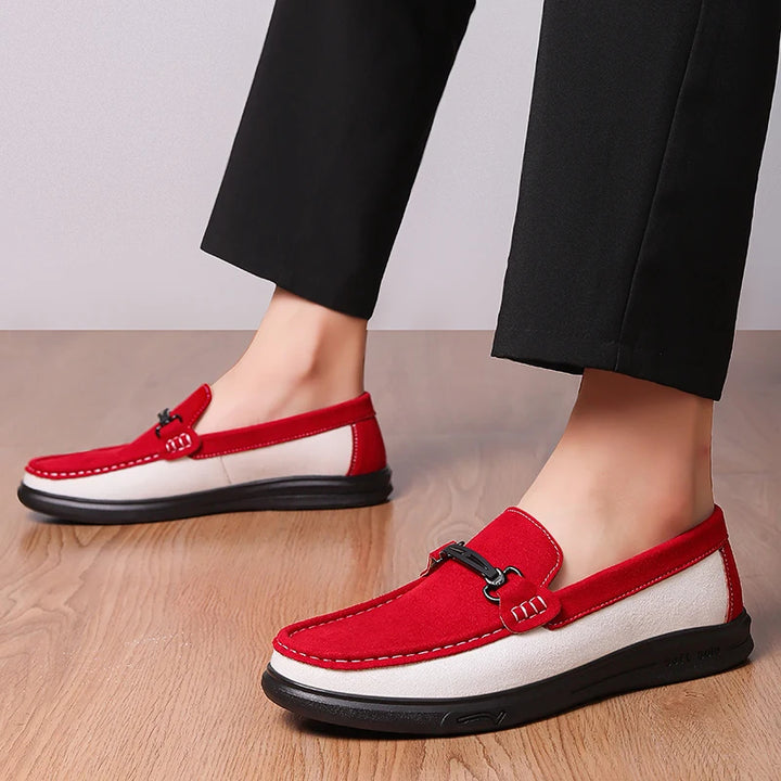 Harrison Cow Suede Bit Loafers