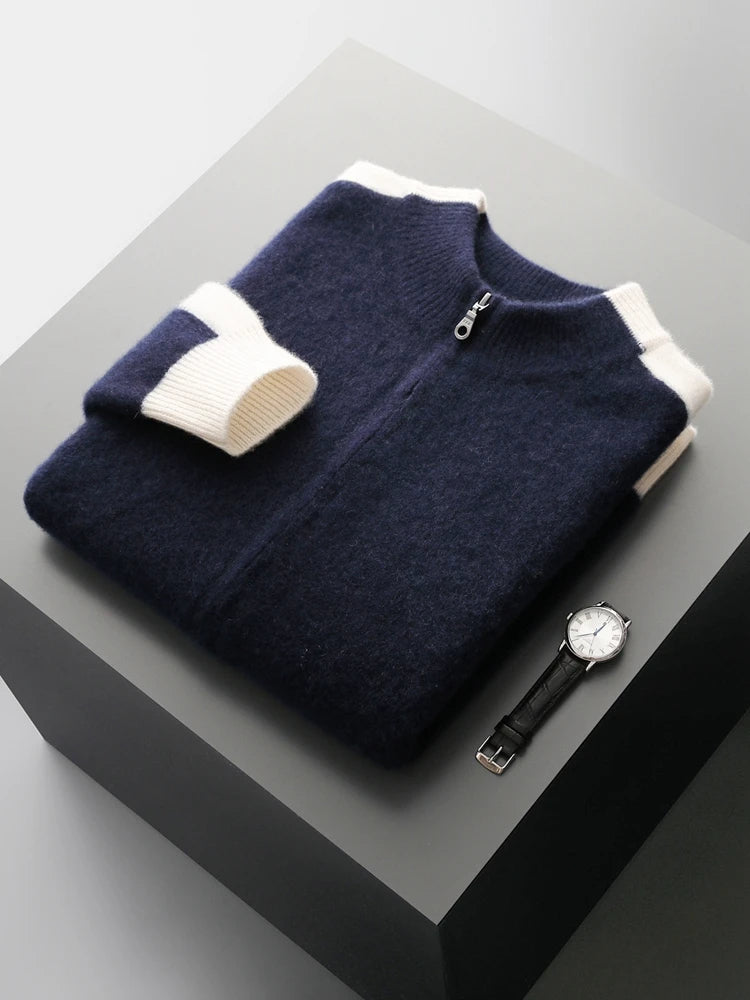 Alfonso Stripe Merino Cardigan