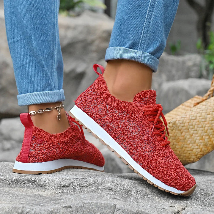 Valencia Spiral Lace Sneakers