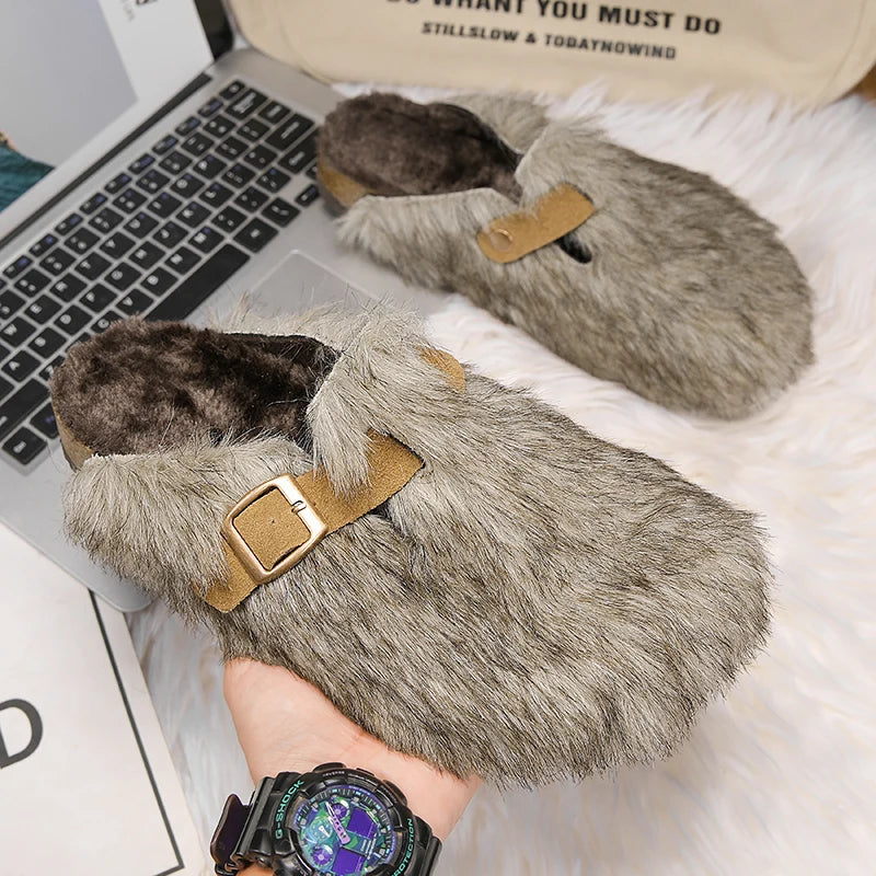 Alpine Plush Buckle Clogs