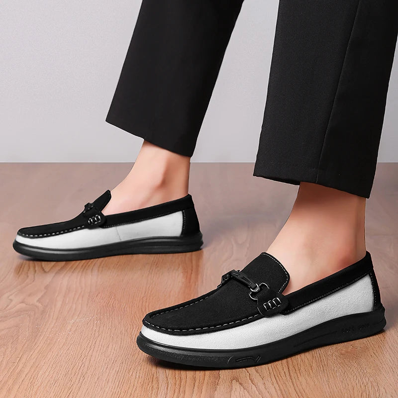 Harrison Cow Suede Bit Loafers