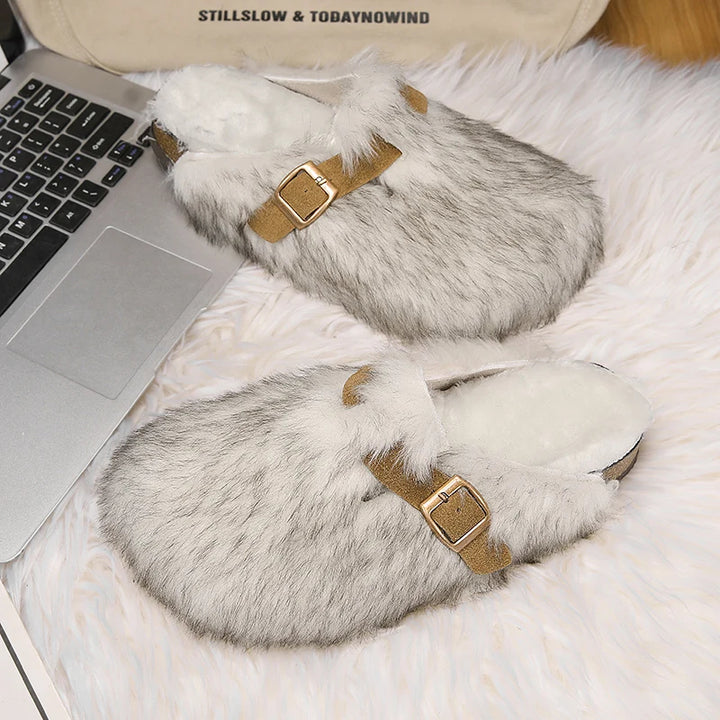 Alpine Plush Buckle Clogs