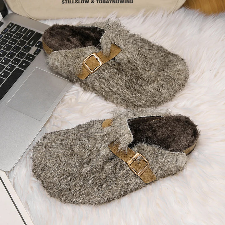 Alpine Plush Buckle Clogs