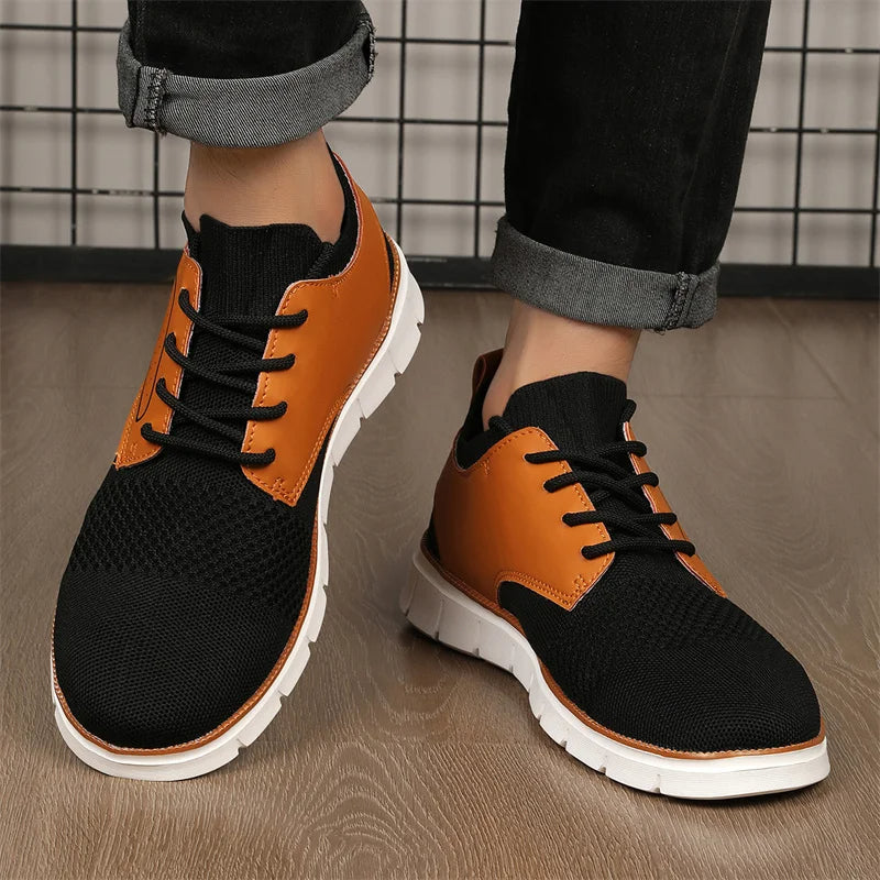 Braxton Mesh & Leather Sneakers