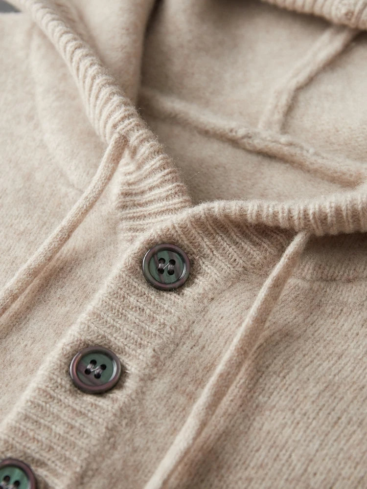 Elmwood Henley Merino Hoodie