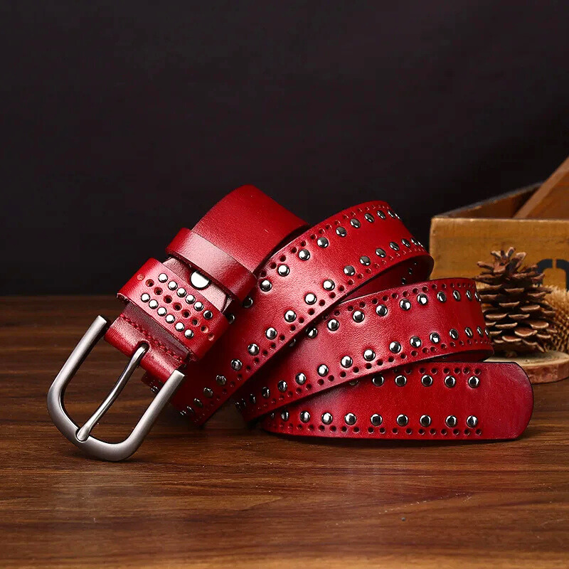Maverick Genuine Leather Stud Belt