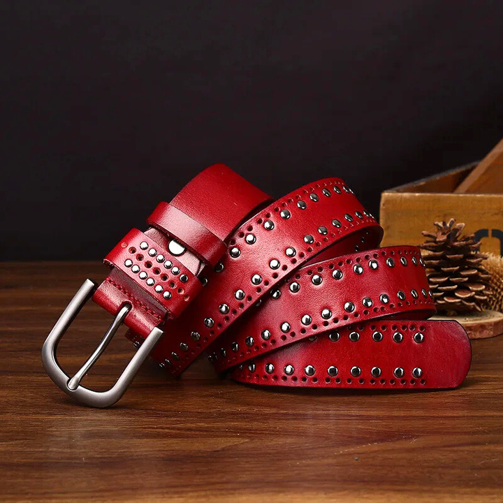 Maverick Genuine Leather Stud Belt