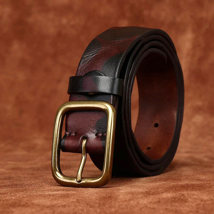 Frontier Camo Genuine Leather Belt