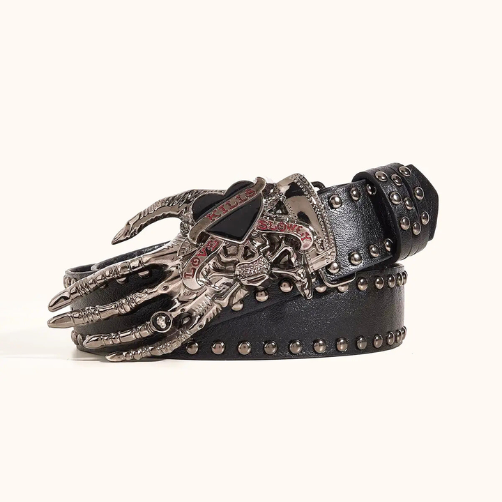 Skeleton Buckle Belt