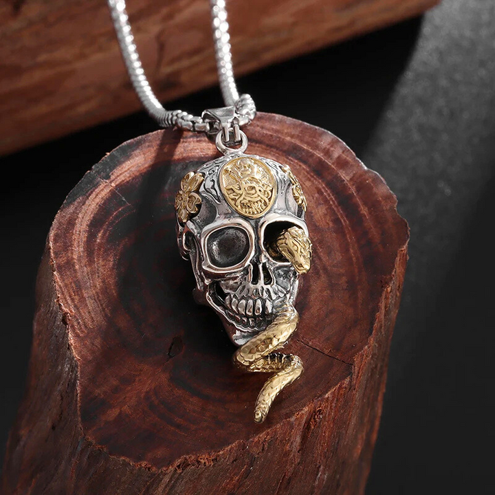 Skull & Serpent Necklace