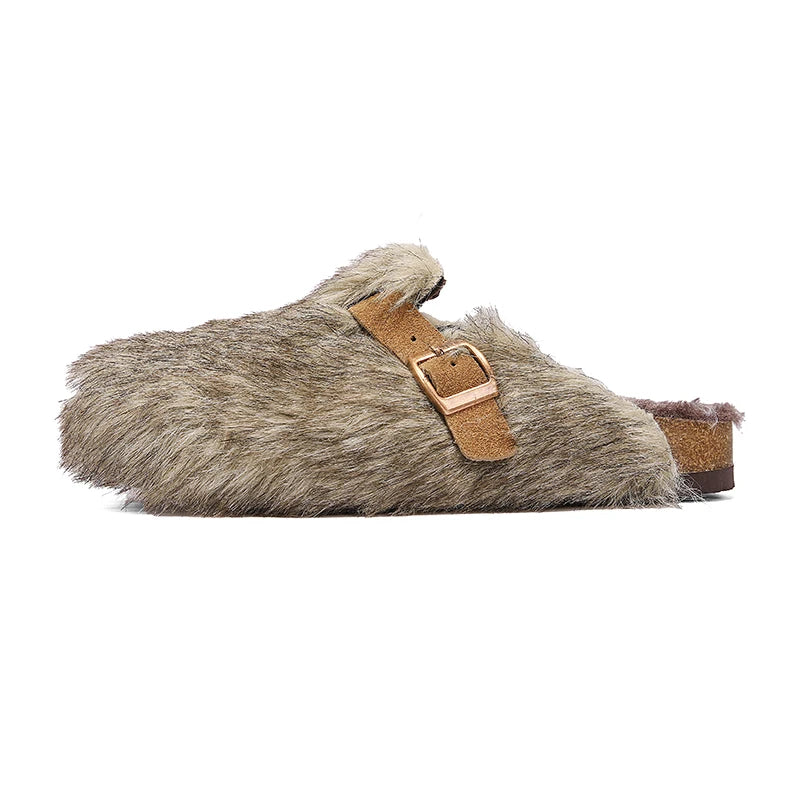 Alpine Plush Buckle Clogs