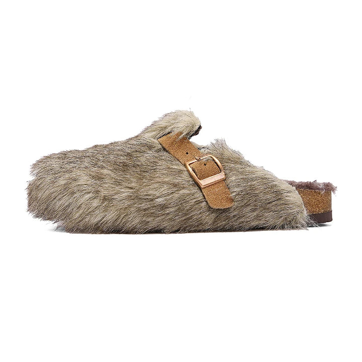Alpine Plush Buckle Clogs