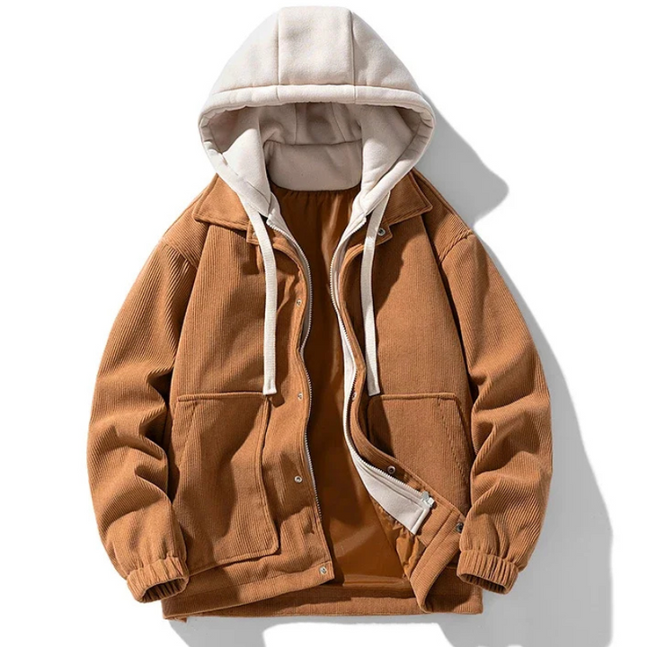 Angelo Corduroy Hooded Jacket