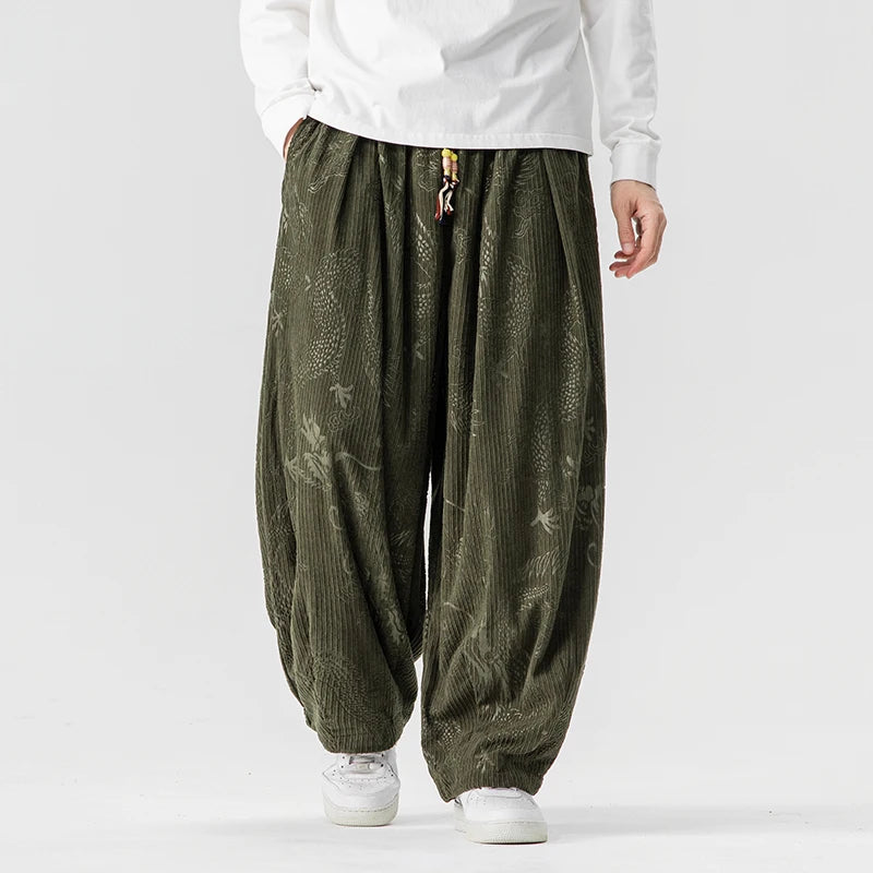 Voyager Wide-Leg Corduroy Pants