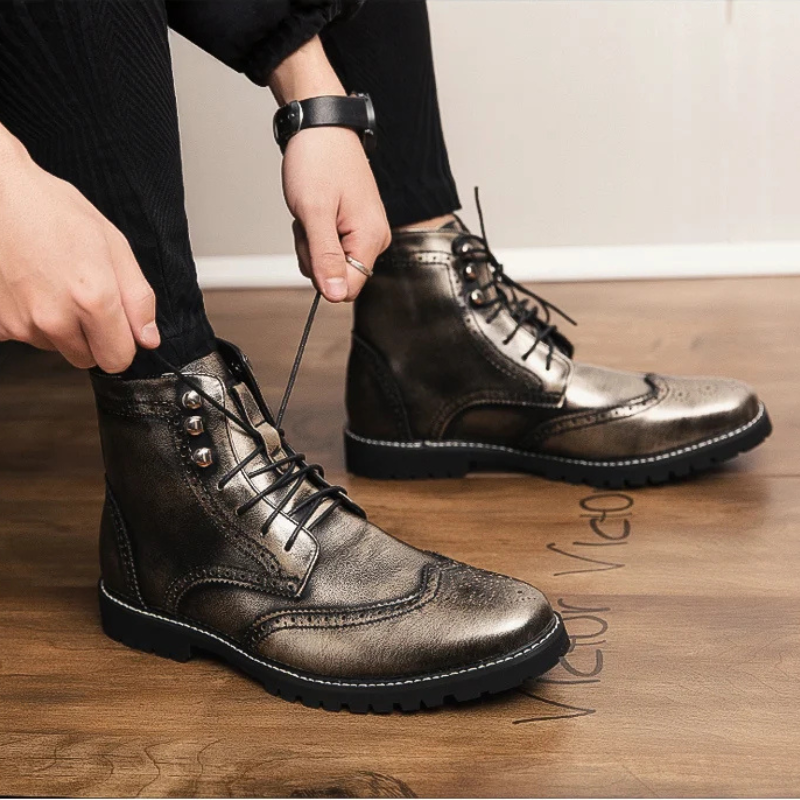 Northfield Brogue Lace Boots