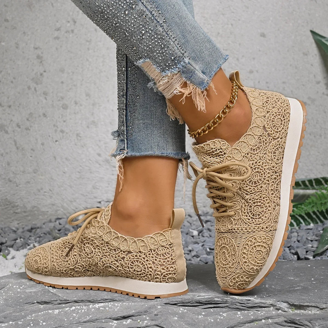 Valencia Spiral Lace Sneakers