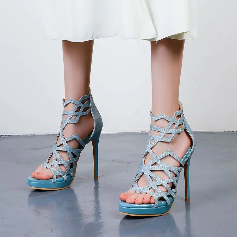 Aurora Cutout High Heels