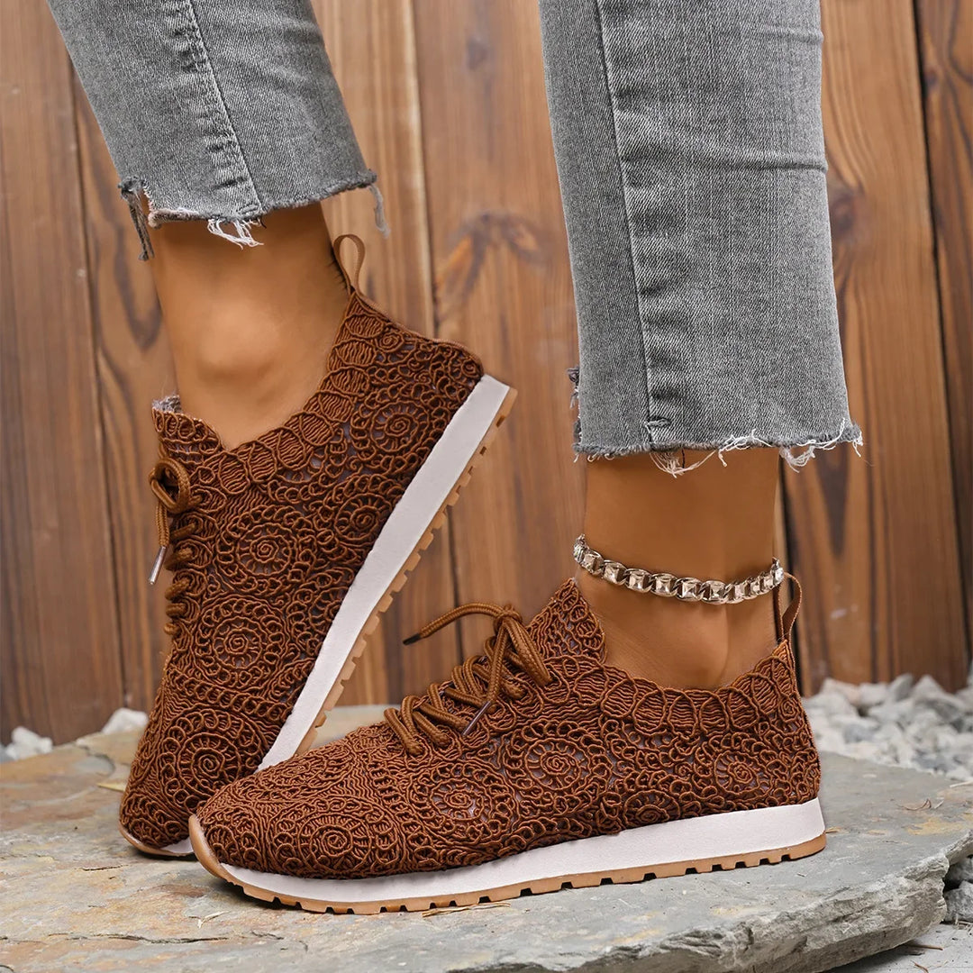 Valencia Spiral Lace Sneakers