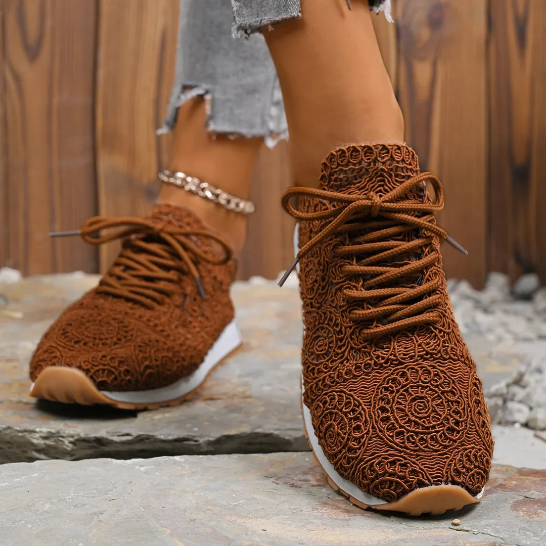 Valencia Spiral Lace Sneakers