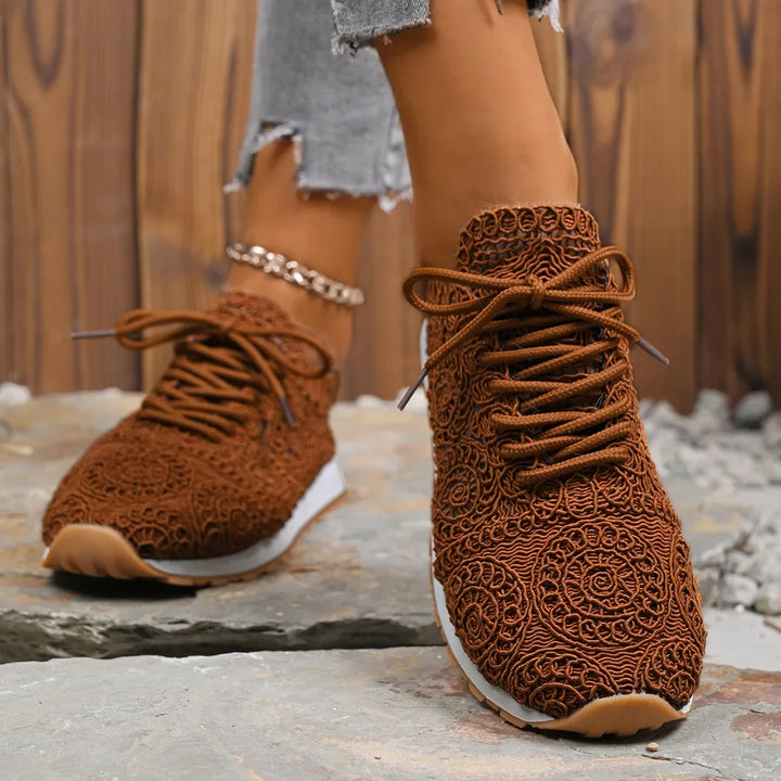 Valencia Spiral Lace Sneakers