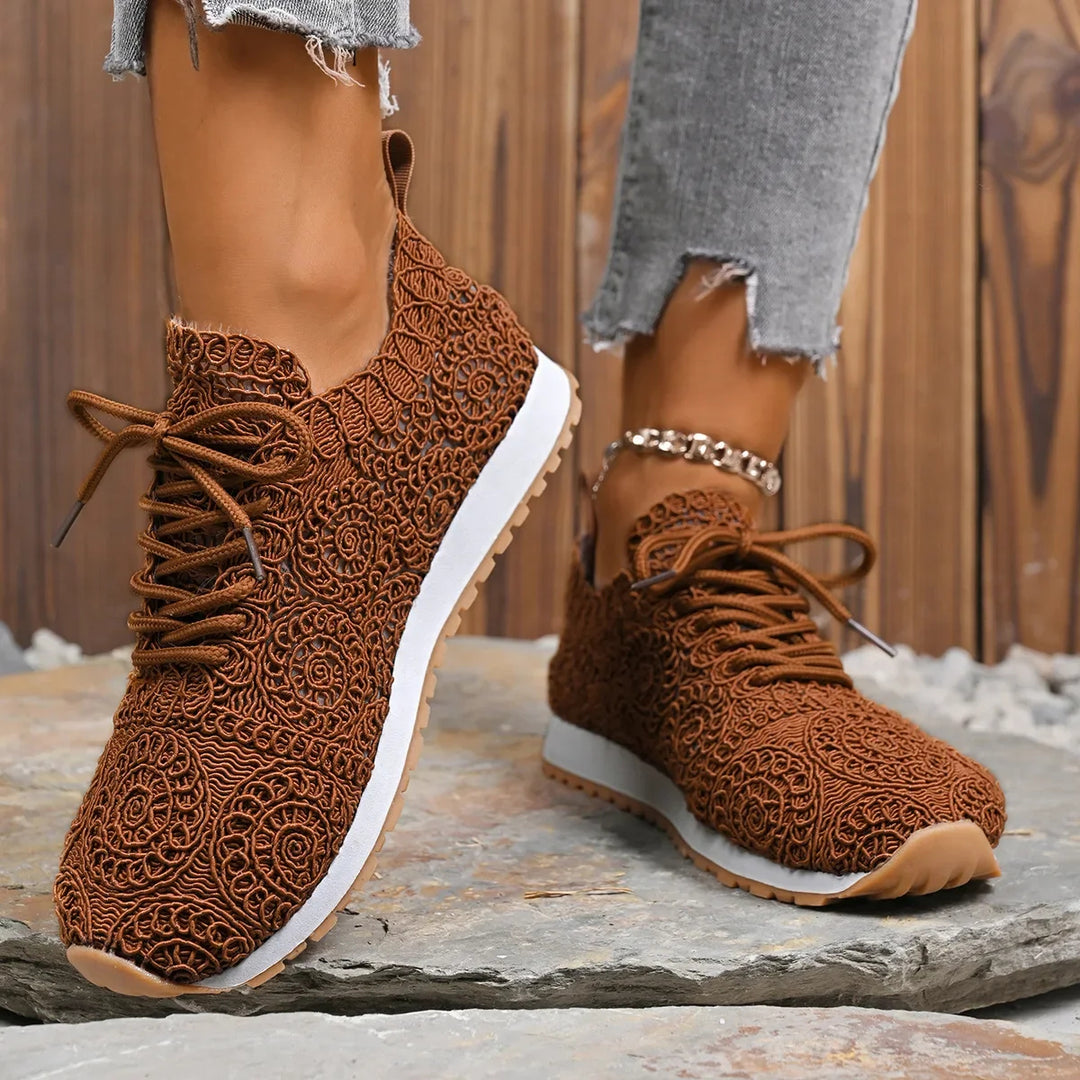 Valencia Spiral Lace Sneakers