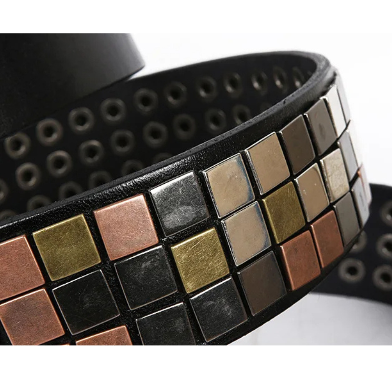 Gridlock Genuine Leather Belt