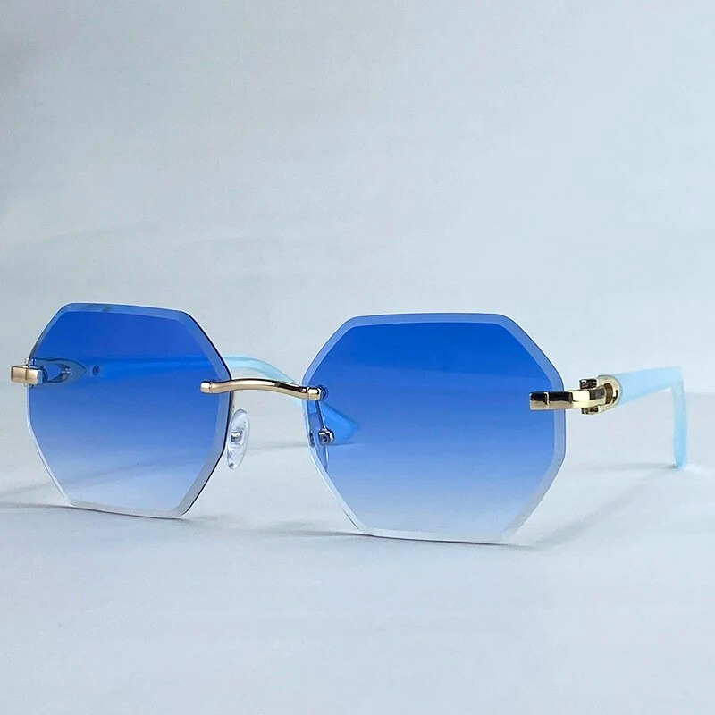 York Rimless Frame Sculpt Rimless Sunglasses – York & Miller
