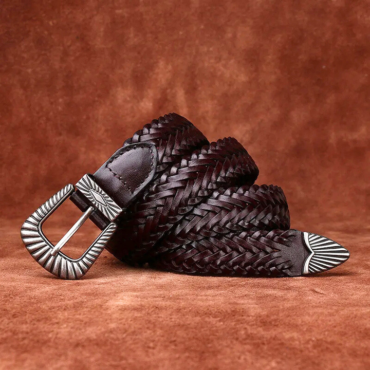 Sierra Braided Cowhide Belt