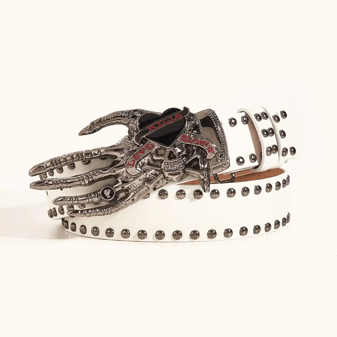 Skeleton Buckle Belt