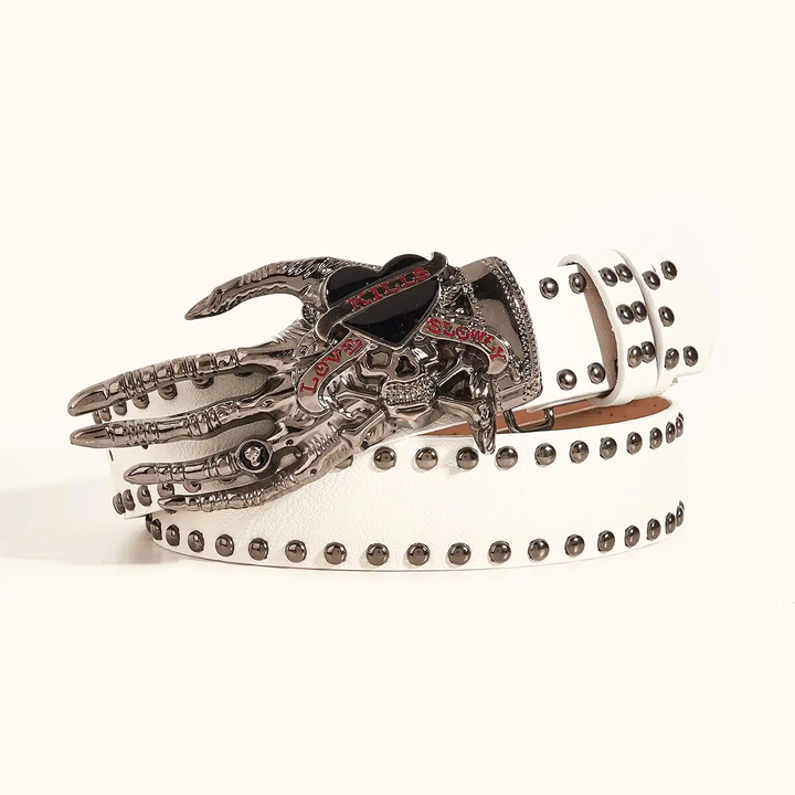 Skeleton Buckle Belt