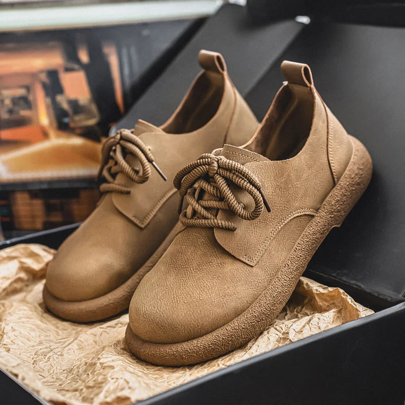 Arthur Textured Lace-Up Shoes