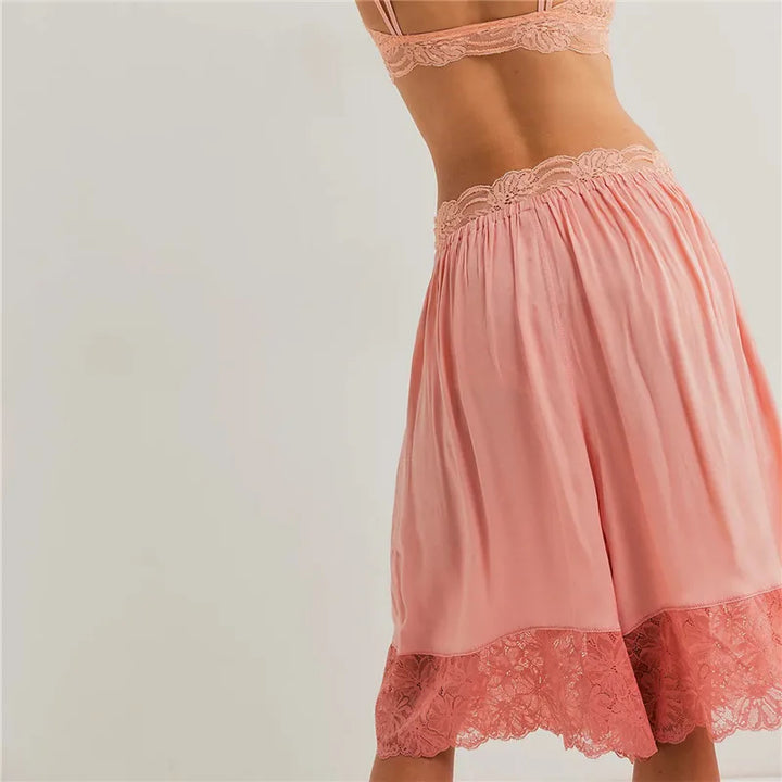 Elara Lace Panel Boho Shorts